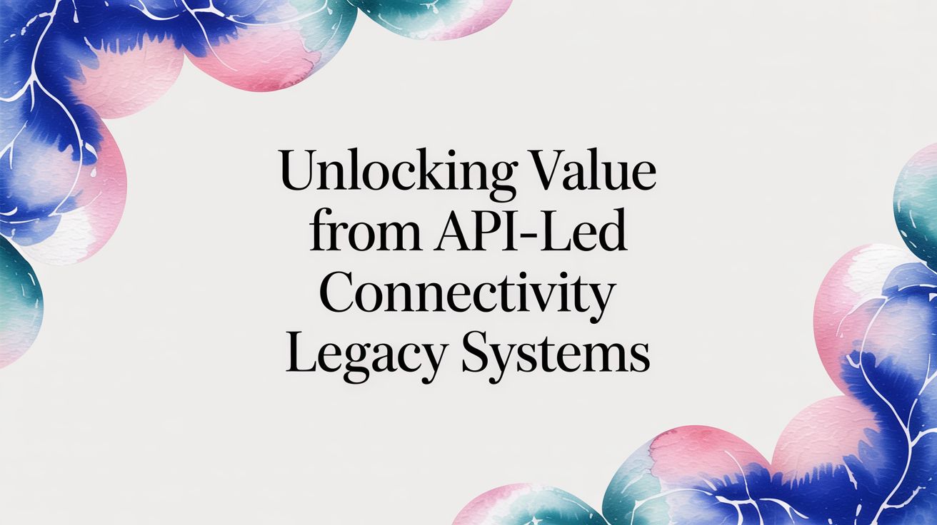 API-Led Connectivity for Legacy Systems: A Pragmatic Approach