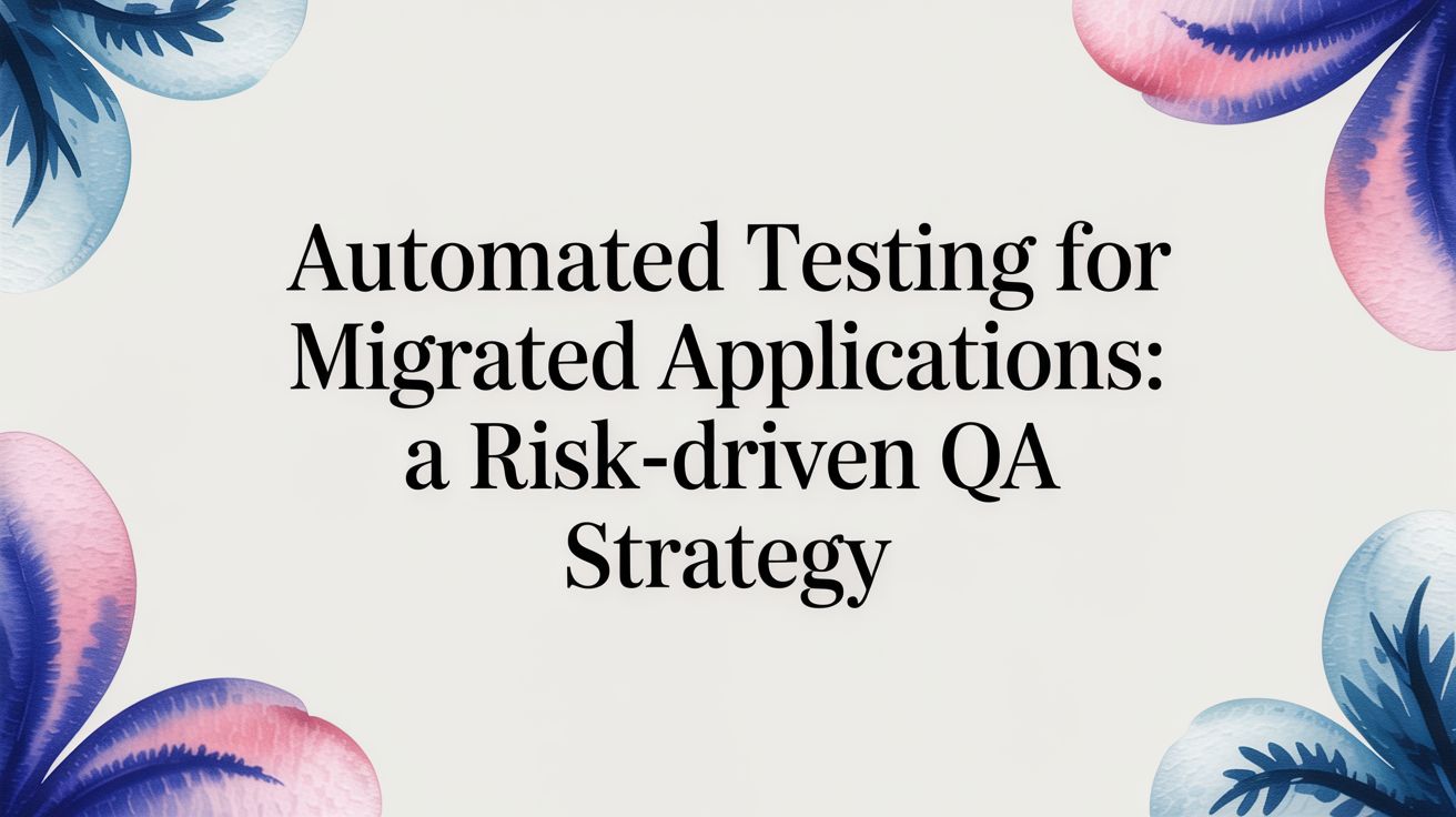 80% of Application Migrations Miss Deadlines. A Flawed QA Strategy is Why.