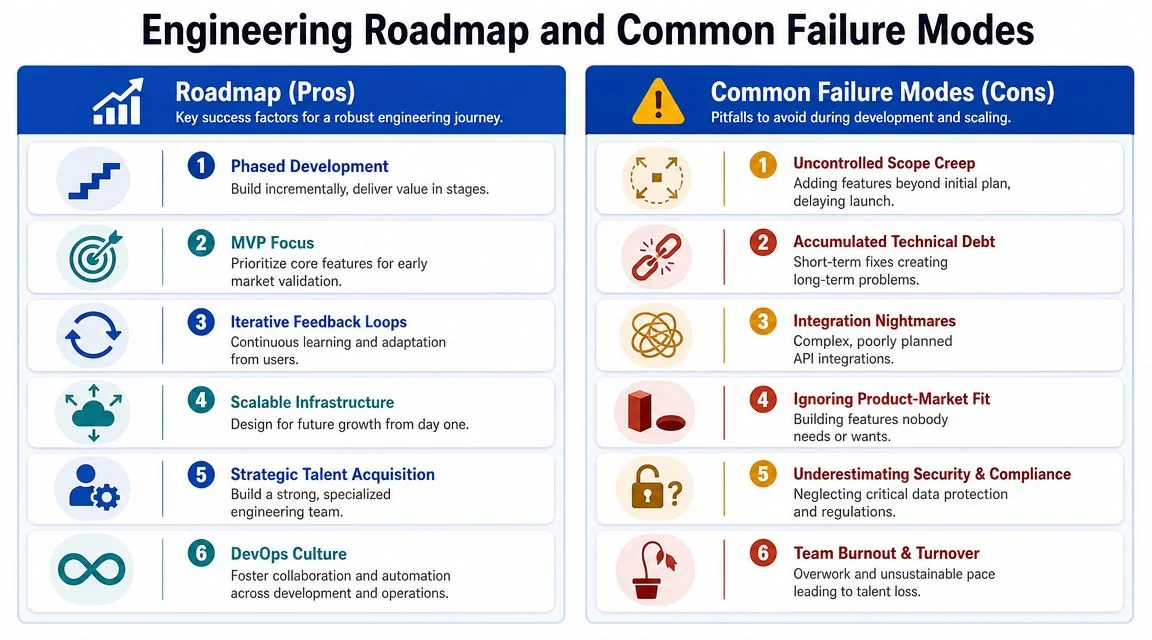 Engineering Roadmap and Common Failure Modes
