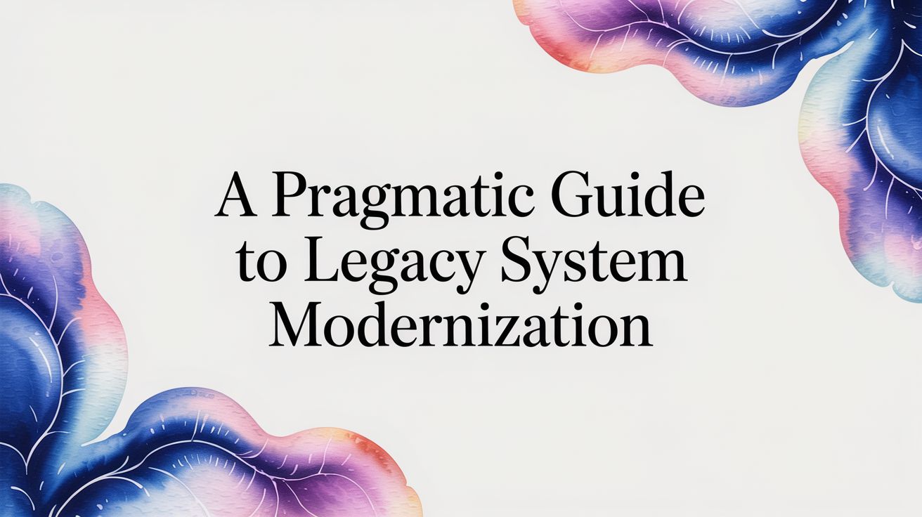 73% of Modernizations Fail. Here's a Guide to Avoiding the Common Traps.