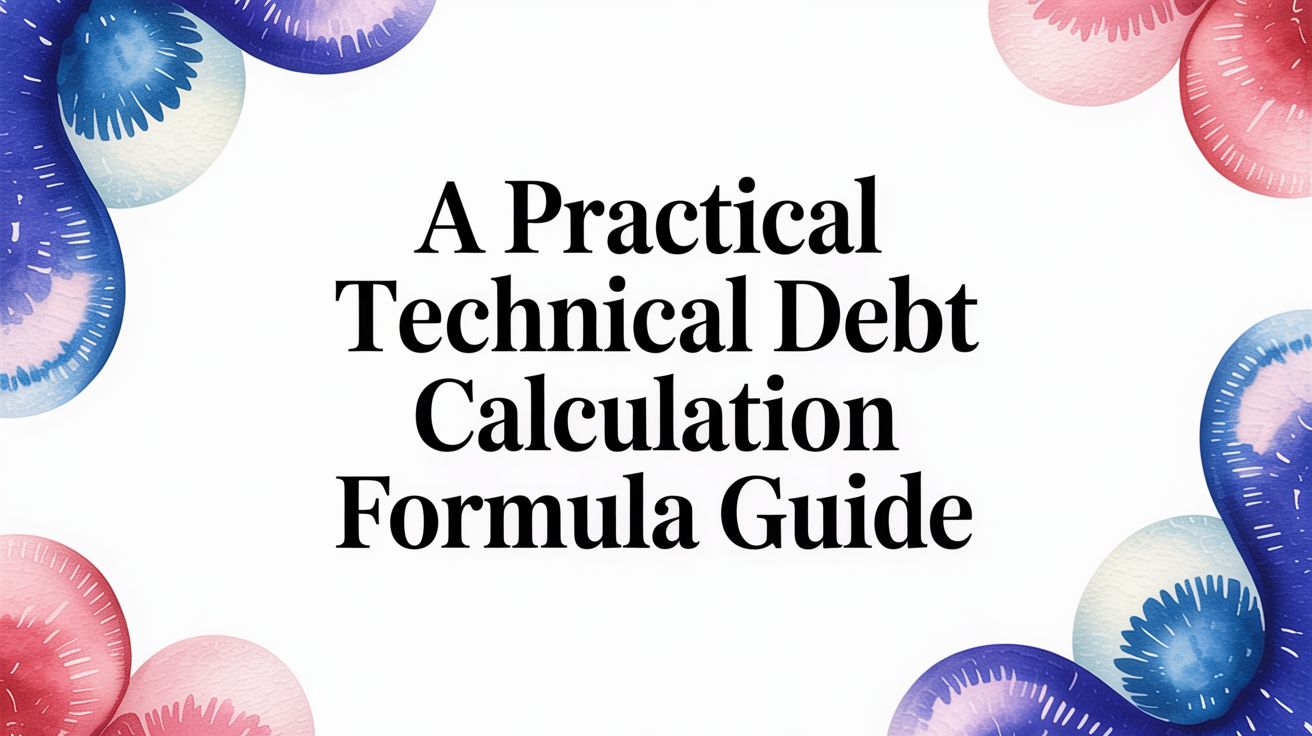 A Practical Guide to the Technical Debt Calculation Formula